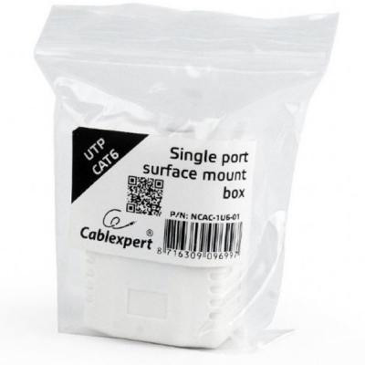 Комп&apos;ютерна розетка Cablexpert RJ45x1 UTP cat.6 (NCAC-1U6-01) Вінниця - фото 3