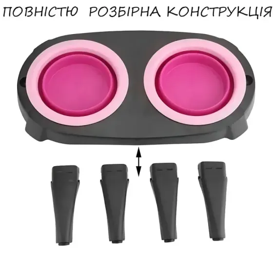 Миска Pet Bowl Set двойная на сложной подставке для собак и кошек Коломыя