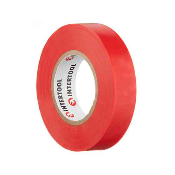 Лента изоляционная 0.15мм*17мм*20м красная INTERTOOL IT-0050 Киев