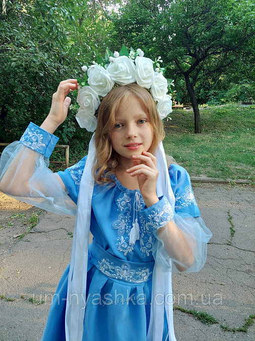 Дитяче вишите плаття "Блакитна казка" Кривий Ріг - фото 6