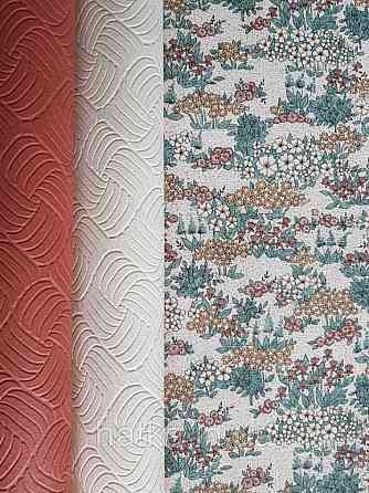 Шпалери вінілові Lutece Melody 51196803 квіти листя польові маленькі на рожевому тлі Київ