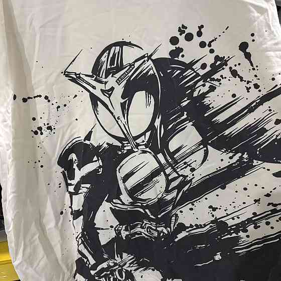 Футболка для хлопчика з принтом аніме Аніме Камен Рідер Кабуто оверсайз (зріст від 165 до 180) Чорний Дніпро