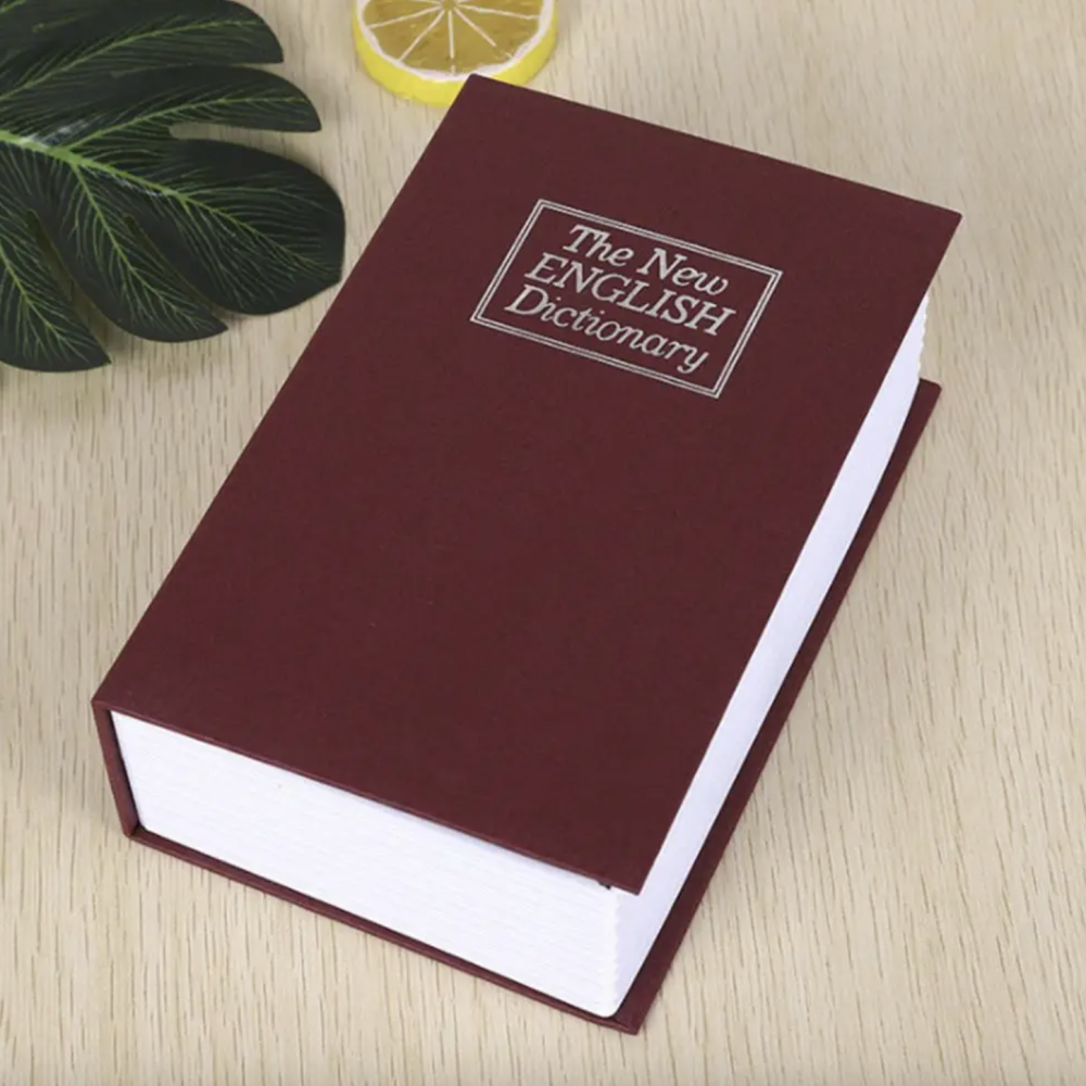Книга сейф словник із кодовим замком червона 18 см Вінниця - фото 2