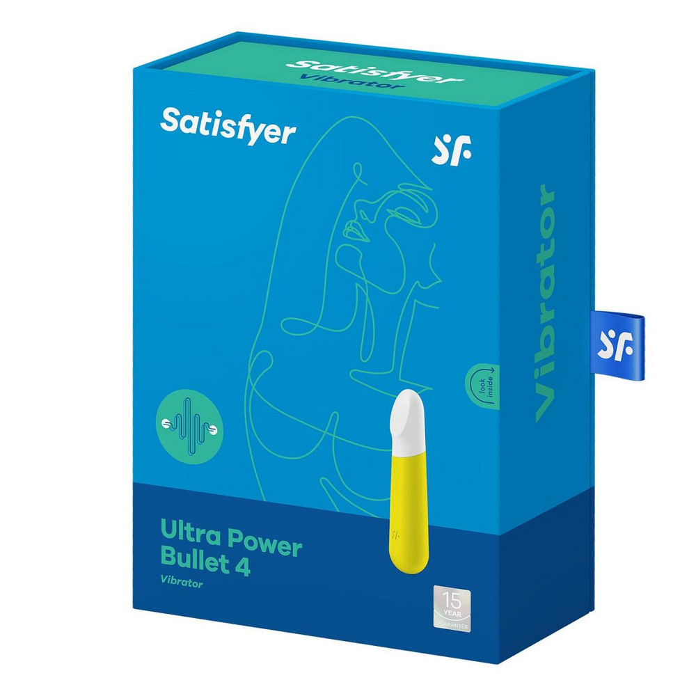 Віброкуля перезаряджувана Satisfyer Ultra Power Bullet 4 Yellow Sex Aura Київ - фото 6