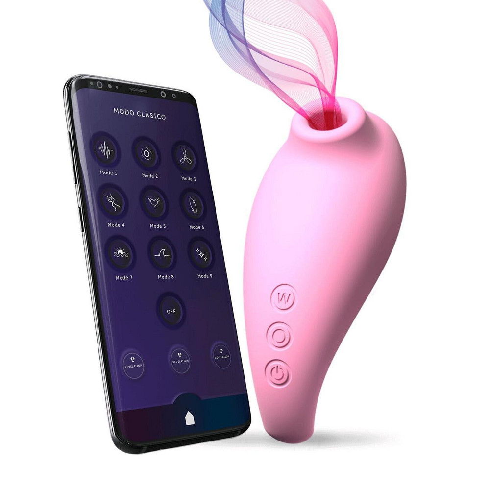 Вакуумний смарт-стимулятор Adrien Lastic Revelation Pink, режим Boost, керування через застосунок Sex Aura Київ - фото 2