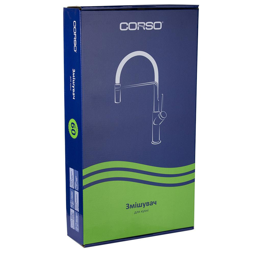 Змішувач BOLSENA Ø25 для кухні Г-злив на гайці CORSO CB-4B237C (9614100) Київ - фото 7