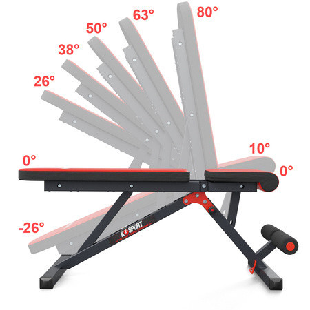 Лава регульована для жиму штанги складна K-SPORT KSSL062 Київ - фото 3