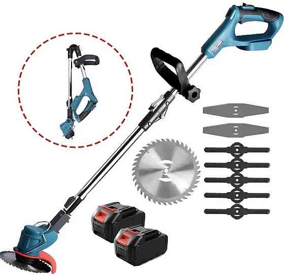 Аккумуляторная газонокосилка триммер 48V мощность 800Вт беспроводной Харьков