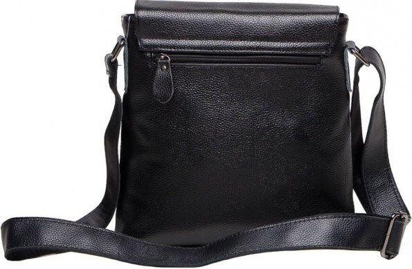 Сумка мессенджер кожаная Черная (Vintage) Киев - изображение 10