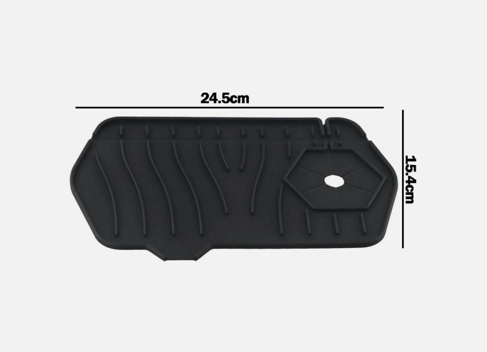 RB3 силіконовий килим для мийки чорний VALESO 24*15 Коломыя - изображение 7