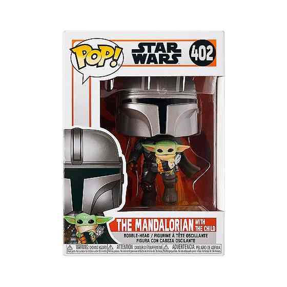 Ігрова фігурка Funko Pop! - Мандалорець, що летить з малюком Днепр