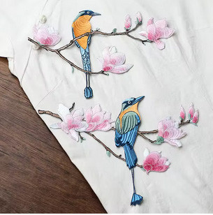 Аплікація пришивна пара Птахи Київ - фото 1