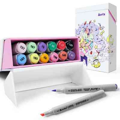 Художественный маркер Arrtx спиртовые Oros ASM-03-ACS1-02 12 цветов (LC302789) Винница