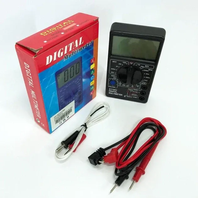 Універсальний Мультиметр із щупами Digital DT700C 2562 Одеса - фото 5