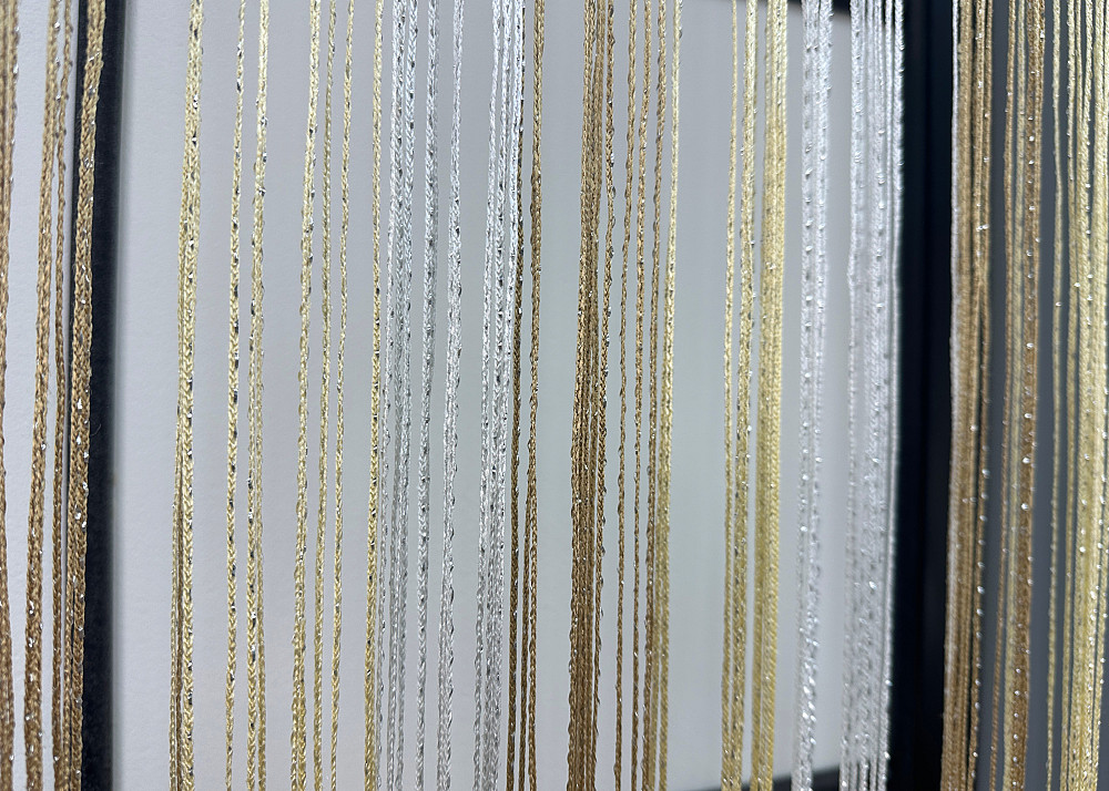 Шторы-нити с люрексом Бежевый с молочным и белым 300х300см 1 шт (61-100) Киев - изображение 7