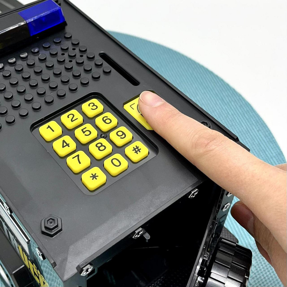 Сейф-скарбничка Машина поліцейська 3в1 з кодовим замком 30см Чорна (DSM-6672) Чернігів - фото 10