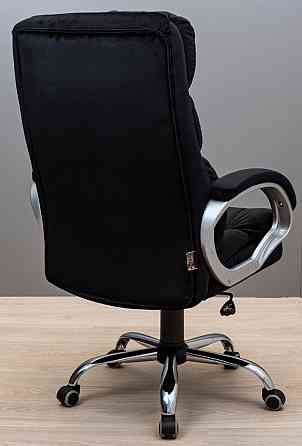 Офісне крісло керівника ManhattanDesign Хром Tilt М-1 Black (Прогумовані колеса) Днепр