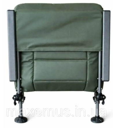 Рыбацкое кресло-шезлонг Bonro B21 раскладной стул для рыбалки и отдыха темно-зеленое Мостиська