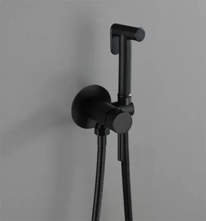 Змішувач для гігієнічного душу Mixxus Premium Hans 002 Black вбудований чорний латунний (MI5980) Чернівці