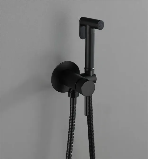 Смеситель для гигиенического душа Mixxus Premium Hans 002 Black встраиваемый черный латунный (MI5980) Черновцы - изображение 2
