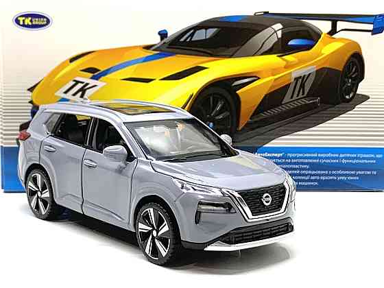 Машина TK Union Group Nissan x trail металопластик 1:32 звук світло інерція Сіра (ТК-10415) Чернігів