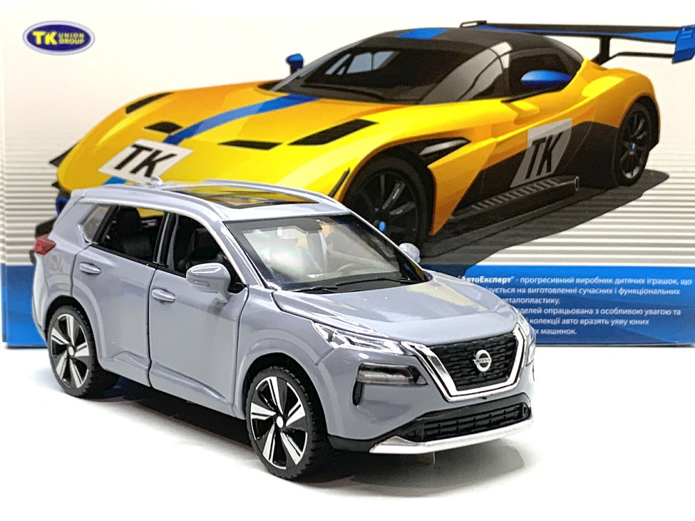 Машина TK Union Group Nissan x trail металопластик 1:32 звук світло інерція Сіра (ТК-10415) Чернігів - фото 3