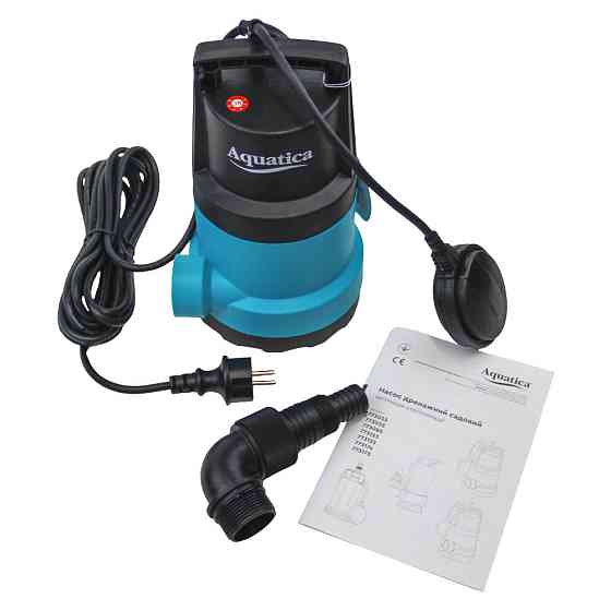 Aquatica Насос дренажный садовый 0.75кВт Hmax 9.5м Qmax 220л/мин (част. до 5мм) AQUATICA (77312 Київ