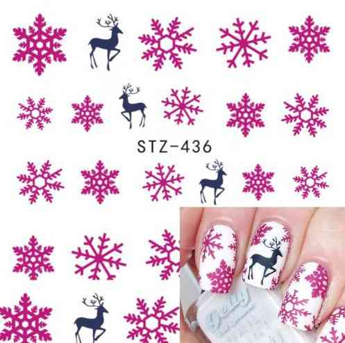 Новорічні наклейки на нігті Київ