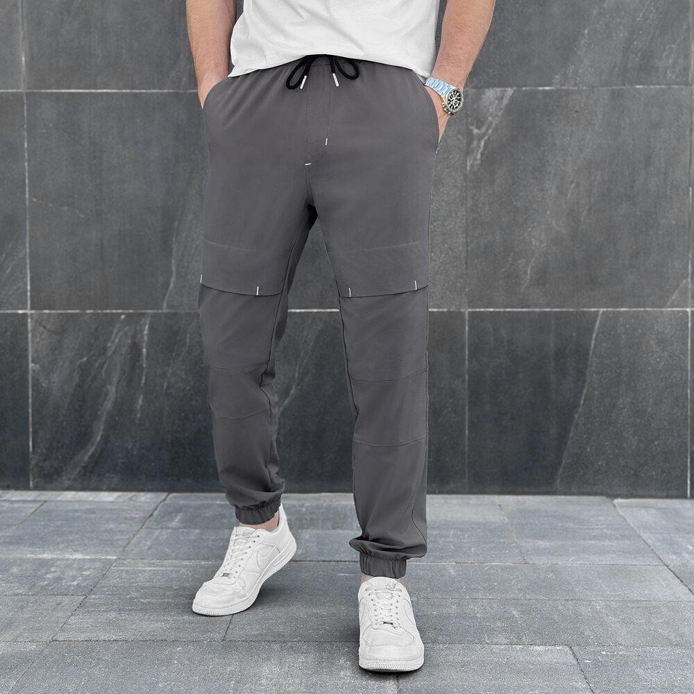 Чоловічі штани джогери з кишенями темно-сірі Pobedov Vershyna Київ - фото 5