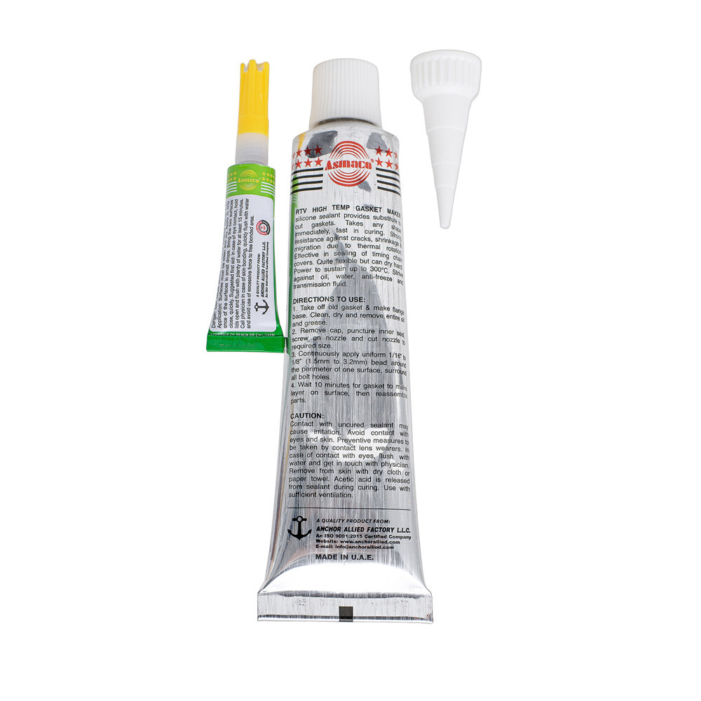 Герметик силіконовий RTV-формувач прокладок високотемпературний +300 °C червоний 85 г OAE ASMACO (6371221) Київ - фото 4