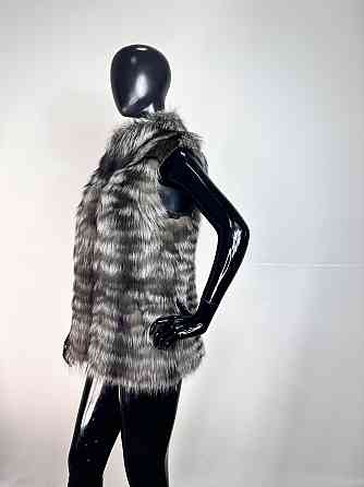 Жилетка хутряна жіноча з чорнобурки Сірий 48 Харків