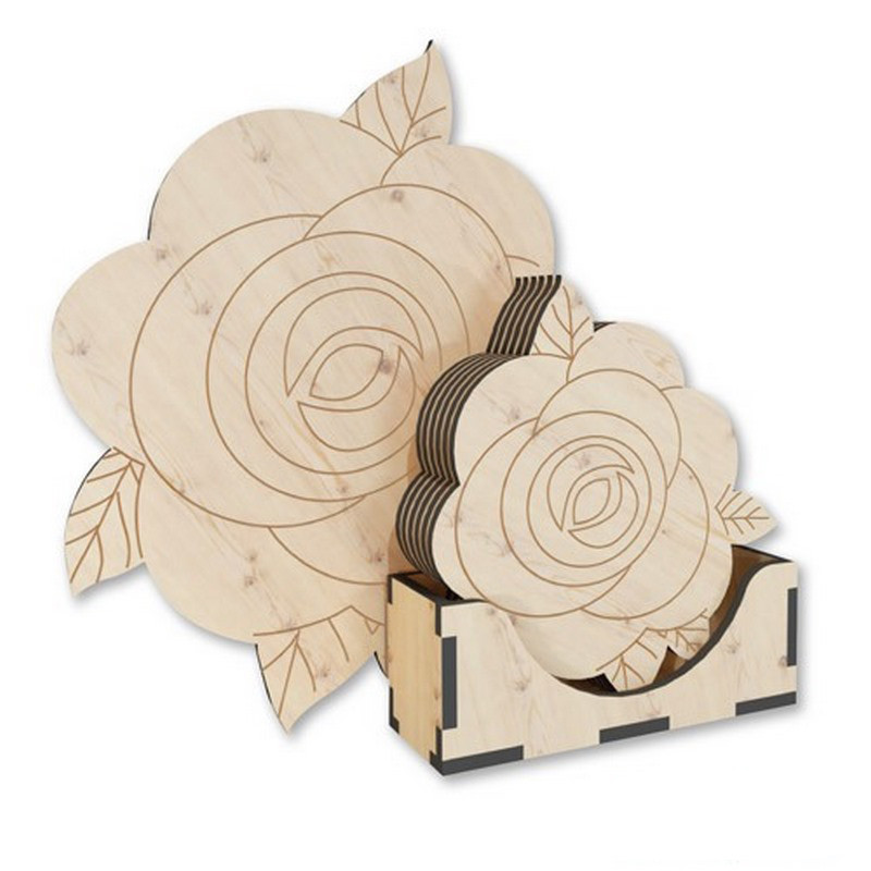 Деревянная подставка под горячее 