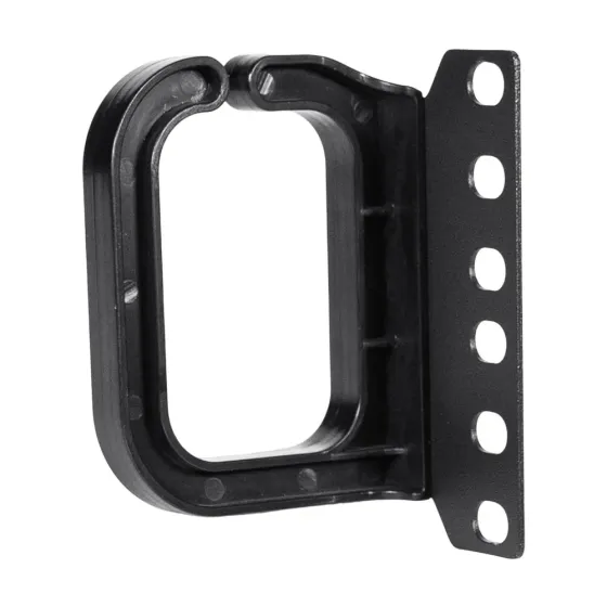 Кабельний організатор-кільце Trinix TRX-2U/CM-R Black для комутаційної шафи 19