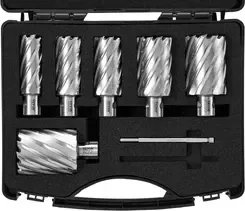 Zestaw wierteł koronowych ze stali szybkotnącej M2AL, 6-częściowy - 50,8 mm 1'', 1-1/8'', 1-1/4'', 1-1/2'', 1-3/4'', 2'' Киев - изображение 1
