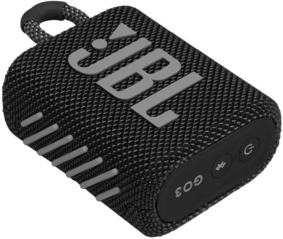 Портативна Bluetooth-колонка JBL Go 3 Black, 4,2 Вт, IP67, до 5 годин, USB-C, бездротова, чорна Київ