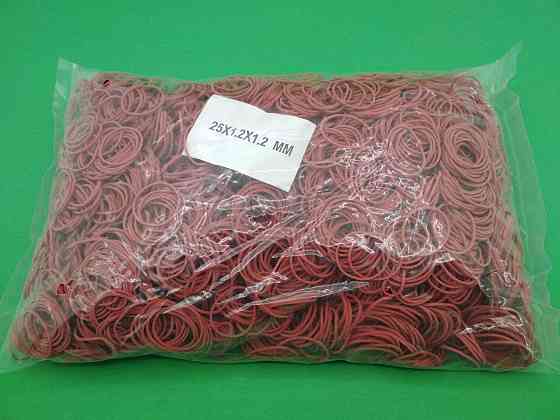Для денег Резинка  №25 ( красная )*1,2мм  1 кг 