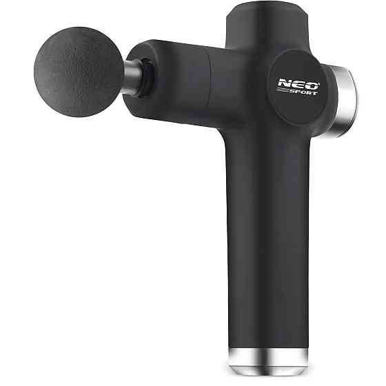 Массажный пистолет многофункциональный 8 насадок NS-501 Neo-Sport черный Киев