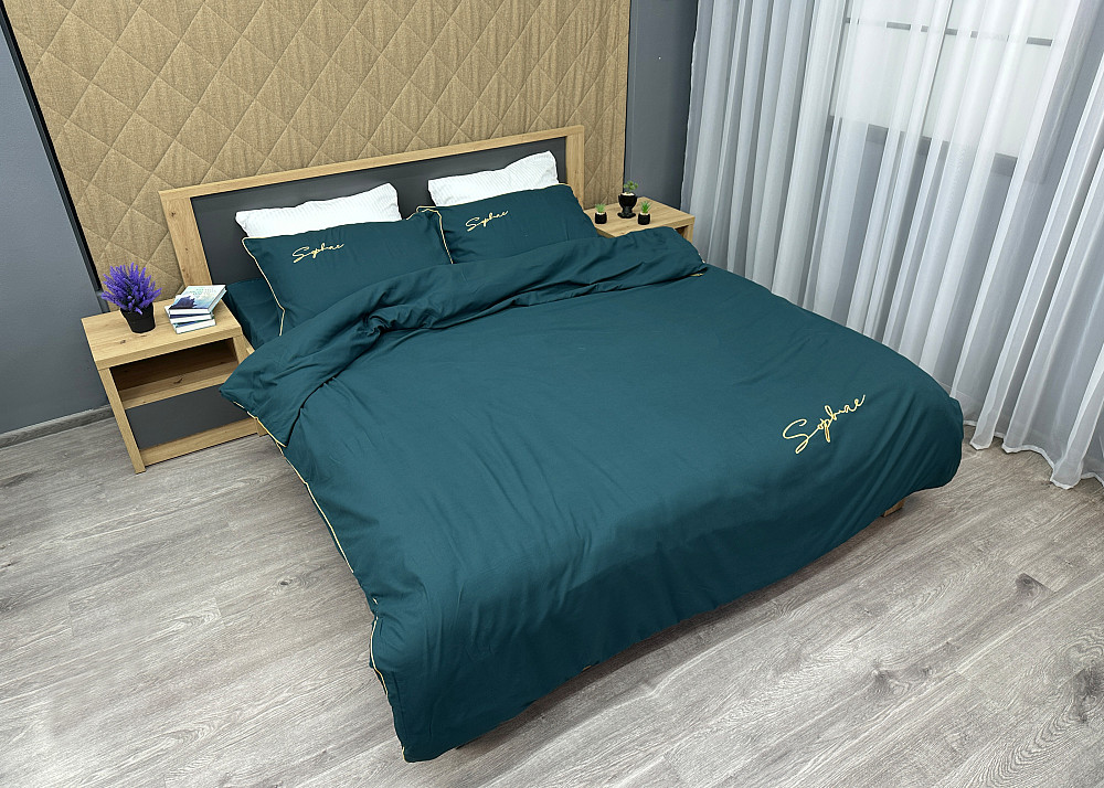 Комплект постільної білизни Сатин, Євро 200х230 Мурена (88-142) Київ - фото 3