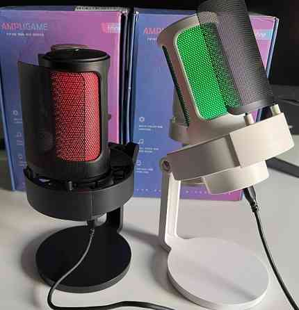 Новый Микрофон Fifine AmpliGame A8 с RGB подсветкой, USB-C Киев