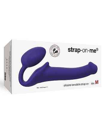 Безремневой страпон Strap-On-Me Violet M, полностью регулируемый, диаметр 3,3см Sex Aura Киев