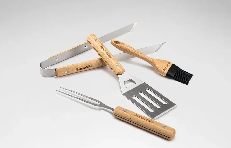 Набір інструментів Naturehike NH20SK007 для барбекю (4 предмети в чохлі) Київ - фото 5
