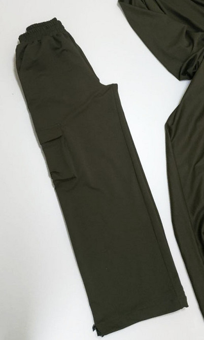 Штаны карго женские трикотажные Хаки 48/52 Харьков - изображение 6
