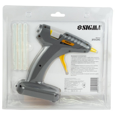 Клейовий пістолет Sigma автономний 8мм 8Вт/6В (2721241) Вінниця - фото 7