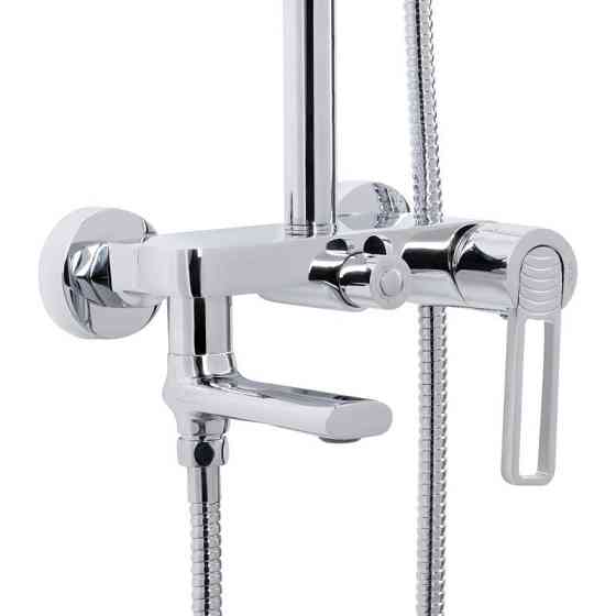 Душевая система из латуни Qtap Taurus на три потребителя (с изливом) QTTAU111CRM45665 Chrome Харьков