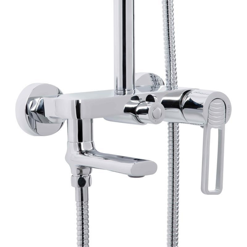 Душевая система из латуни Qtap Taurus на три потребителя (с изливом) QTTAU111CRM45665 Chrome Харьков - изображение 3