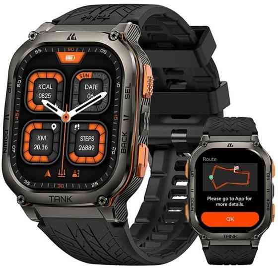Тактичний смарт-годинник Kospet TANK M3 Ultra з двома ремінцями. Київ