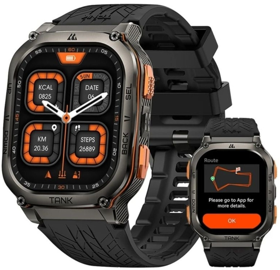 Тактичний смарт-годинник Kospet TANK M3 Ultra з двома ремінцями. Київ - фото 6