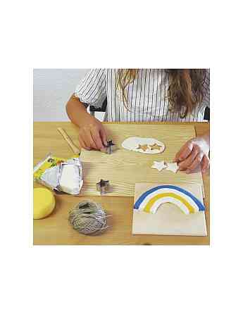 Паста для ліплення (глина) самозастигаюча Sio-2 COLOR PLUS жовта 500г. (21 620 002) Киев