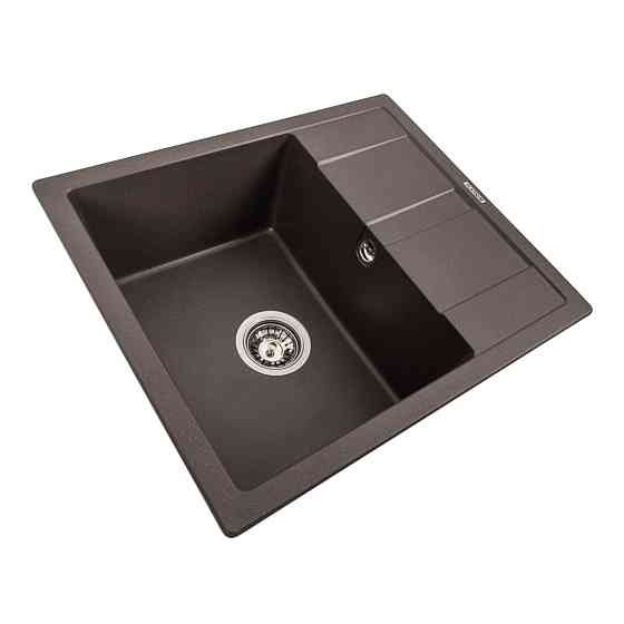 PLATINUM Гранітна мийка для кухні Platinum 5851 ARIA матова Темна скеля Київ