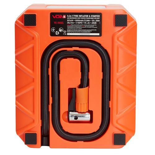 Компресор VOIN VC-345CL 4 в 1 14.8V 10000mAh з бустером, павербанком та ліхтарем Харків - фото 4